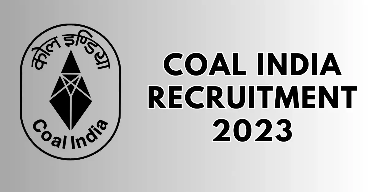 coal india recruitment 2023